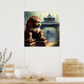 Chinees foo lion (22) poster (Keuken)