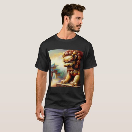 Chinees foo lion (24) t-shirt (Voorkant volledig)