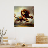 Chinees foo lion (26) poster (Keuken)