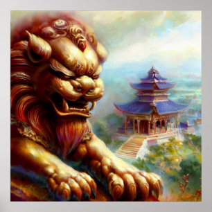 Chinees foo lion (27) poster