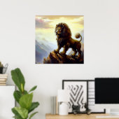 Chinees foo lion (28) poster (Thuiskantoor)