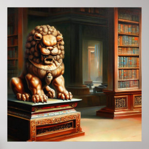 Chinees foo lion (30) poster