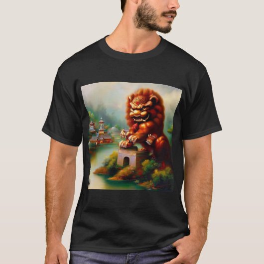 Chinees foo lion (32) t-shirt (Voorkant)