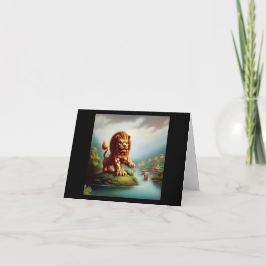 Chinees foo lion (35) kaart (Voorkant)