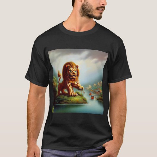 Chinees foo lion (35) t-shirt (Voorkant)