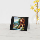 Chinees foo lion (36) kaart (Gele Bloem)