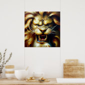 Chinees foo lion (5) poster (Keuken)