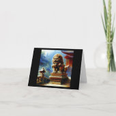 Chinees foo lion (7) kaart (Voorkant)