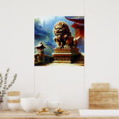 Chinees foo lion (7) poster (Keuken)