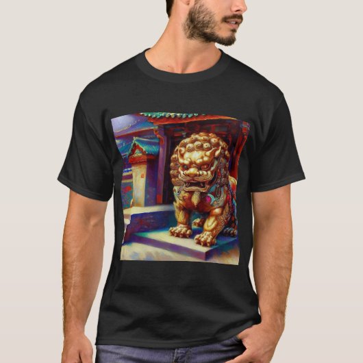 Chinees foo lion (8) t-shirt (Voorkant)