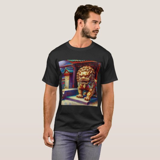 Chinees foo lion (8) t-shirt (Voorkant volledig)