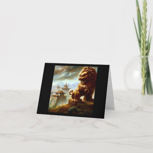 Chinees foo lion (9) kaart (Voorkant)
