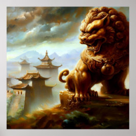 Chinees foo lion (9) poster