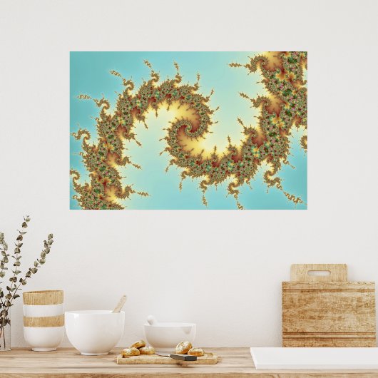 Chinees - Fractaal Poster (Keuken)