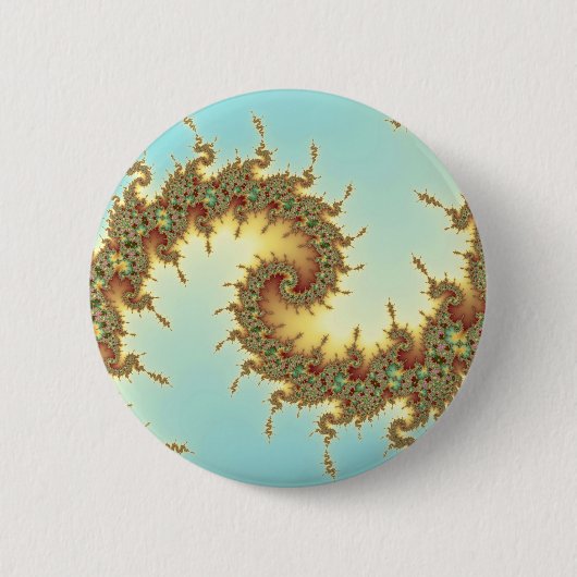 Chinees - Fractal Ronde Button 5,7 Cm (Voorkant)