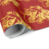 Chinees gehakt papier met gouden vetjes met fruit (Rol Hoek)