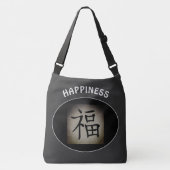Chinees GELUK Aziatisch Symbool Gepersonaliseerd Crossbody Tas (Voorkant)