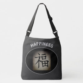 Chinees GELUK Aziatisch Symbool Gepersonaliseerd Crossbody Tas