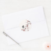 Chinees "geluk" Verjaardag / Dagelijkse klassieke  Ronde Sticker (Envelop)