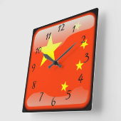 Chinees gepolijst vierkante klok (Hoek)