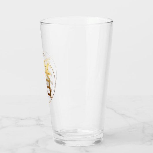 Chinees Golden Symbol Nieuw jaar 2019 Glass Glas (Links)