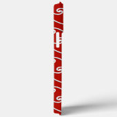 Chinees golfpatroon - wit op diep rood Case-Mate iPhone case (Achterkant / Rechts)