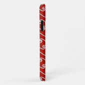 Chinees golfpatroon - wit op diep rood Case-Mate iPhone case (Achterkant/rechts)