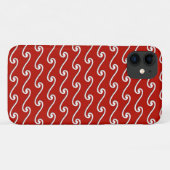 Chinees golfpatroon - wit op diep rood Case-Mate iPhone case (Achterkant (horizontaal))