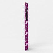 Chinees golfpatroon - wit op eigeenpaarse achtergr Case-Mate iPhone case (Achterkant/links)
