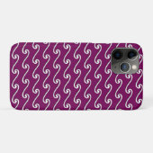 Chinees golfpatroon - wit op paars van aubergines Case-Mate iPhone case (Achterkant (horizontaal))