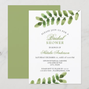 Chinees groen leder waterverf VRIJGEZELLENFEEST Kaart