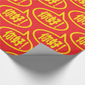 Chinees Hallo! 你 好! Ni Hao. Cadeaupapier (Hoek)