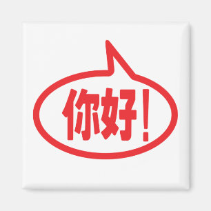 Chinees Hallo! 你 好! Ni Hao. Magneet