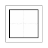 Chinees handschrift raster rubberstempel (Afrduk)