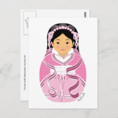 Chinees, HanFu Matryoshka Briefkaart (Voorkant / Achterkant)
