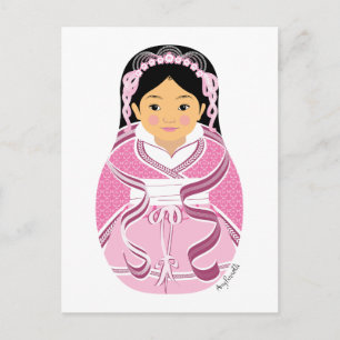 Chinees, HanFu Matryoshka Briefkaart