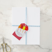 Chinees herfstfestival cadeaulabel (Met Touw)