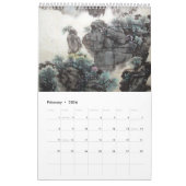 Chinees het Schilderen Kalender (Één enkele Pagina (Feb 2026)