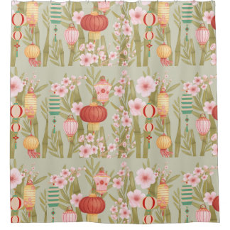 Chinees het verfraaien douchegordijn