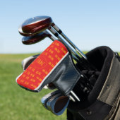 Chinees Hoesje van het monogram Golfhoofd Golfheadcover (Insitu)