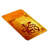 Chinees hondenjaar 2018 Red Papercut Gold 4x6 Magn Magneet (Rechterzijde)