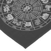 Chinees Horoscope Zodiab-wiel Medium Tafelloper (Hoek)