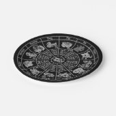 Chinees Horoscope Zodiab-wiel Papieren Bordje (Gekanteld)