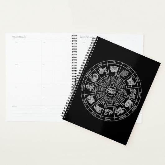 Chinees Horoscope Zodiab-wiel Planner (Display)