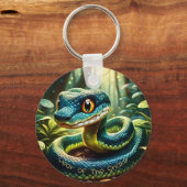 Chinees Hout Slang Jaar 2025 BRK Sleutelhanger (Voorkant)