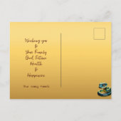 Chinees Hout Slang Jaar 2025 HPostC Feestdagenkaart (Achterkant)