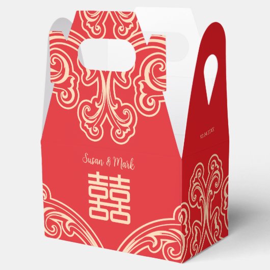 Chinees huwelijk bedankt voor je voordak bedankdoosjes (Geopend)