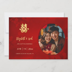 Chinees Huwelijk Dubbel Geluk Save The Date