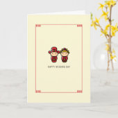 Chinees huwelijk | Gelukkige dag van de bruiloft Kaart (Gele Bloem)