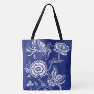 -Chinees Indigobatik Tote Bag